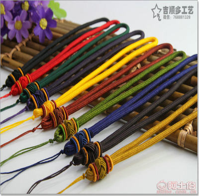 【吉顺多厂家直销手工编织菠萝结圈DIY手把件绳千眼菩提玉坠玛瑙挂件绳JS106】深圳市龙岗区平湖吉顺多工艺饰品商行 - 产品库